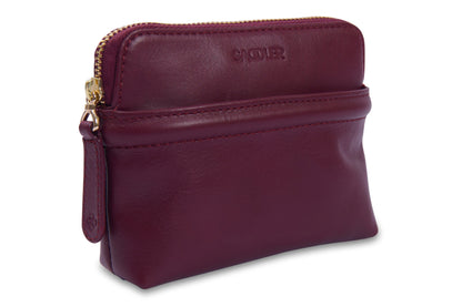 Louisa RFID Leather Organiser Pouch - Bascora