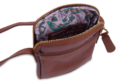 Margot RFID Leather Phone Pouch - Bascora