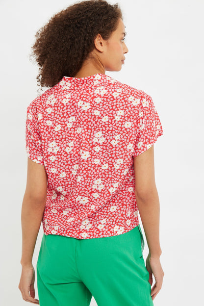 Marika Roaring Daisy Print Bowling Shirt | Louche