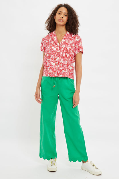 Marika Roaring Daisy Print Bowling Shirt | Louche