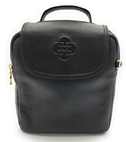 Maxie Leather Mini Backpack – Black - Bascora