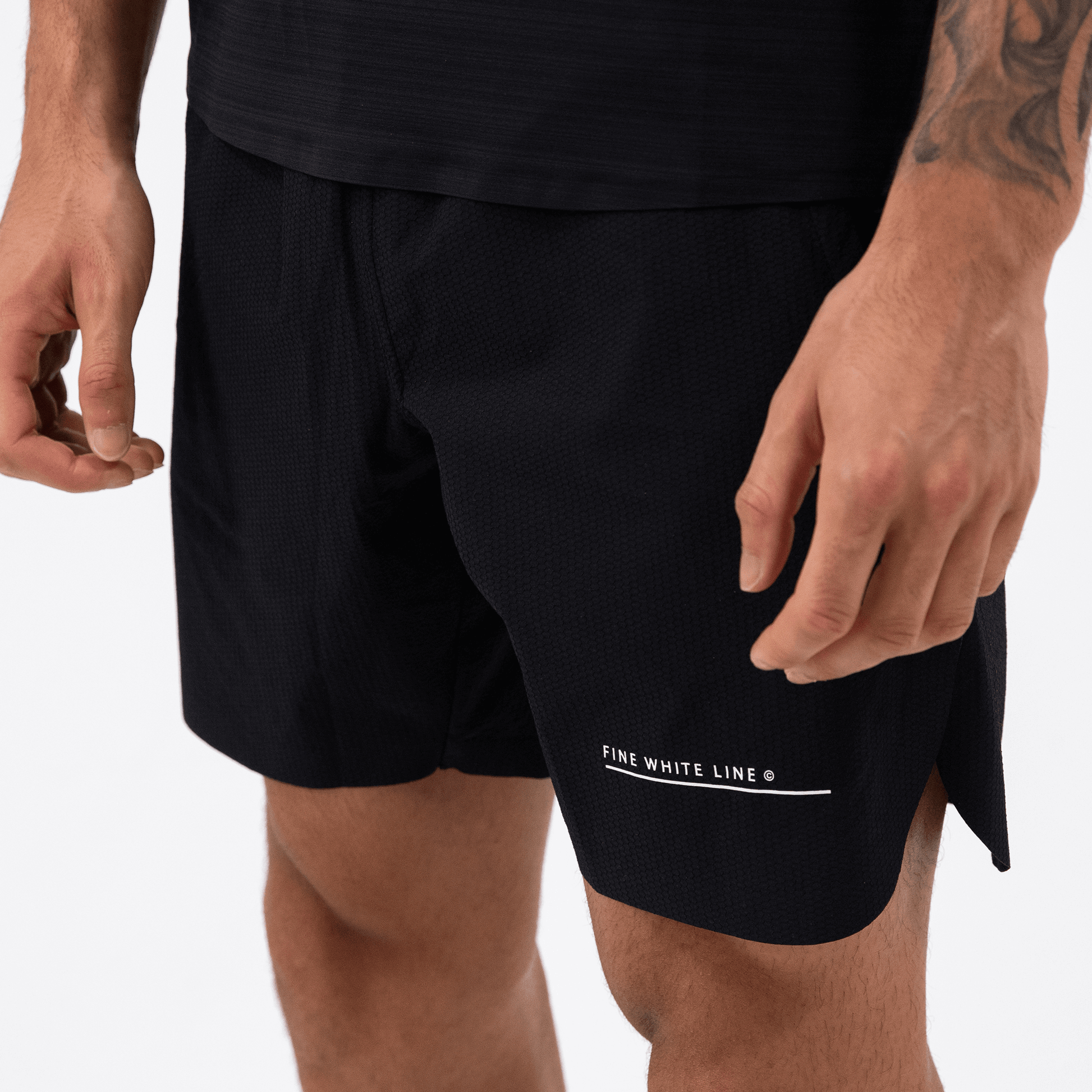 Men's Black Astral shorts - Bascora