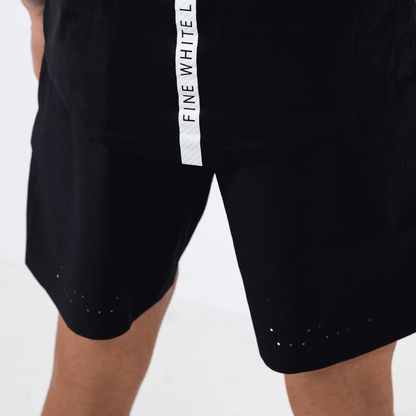 Men's Black Astral shorts - Bascora