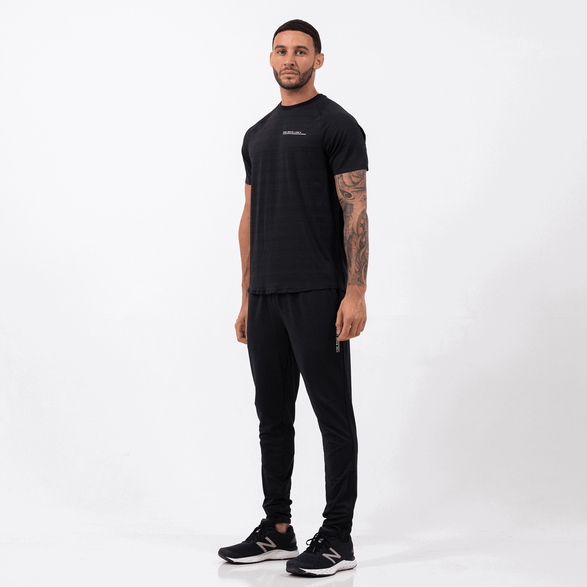 Men's Black Shift Jogging Pants - Bascora