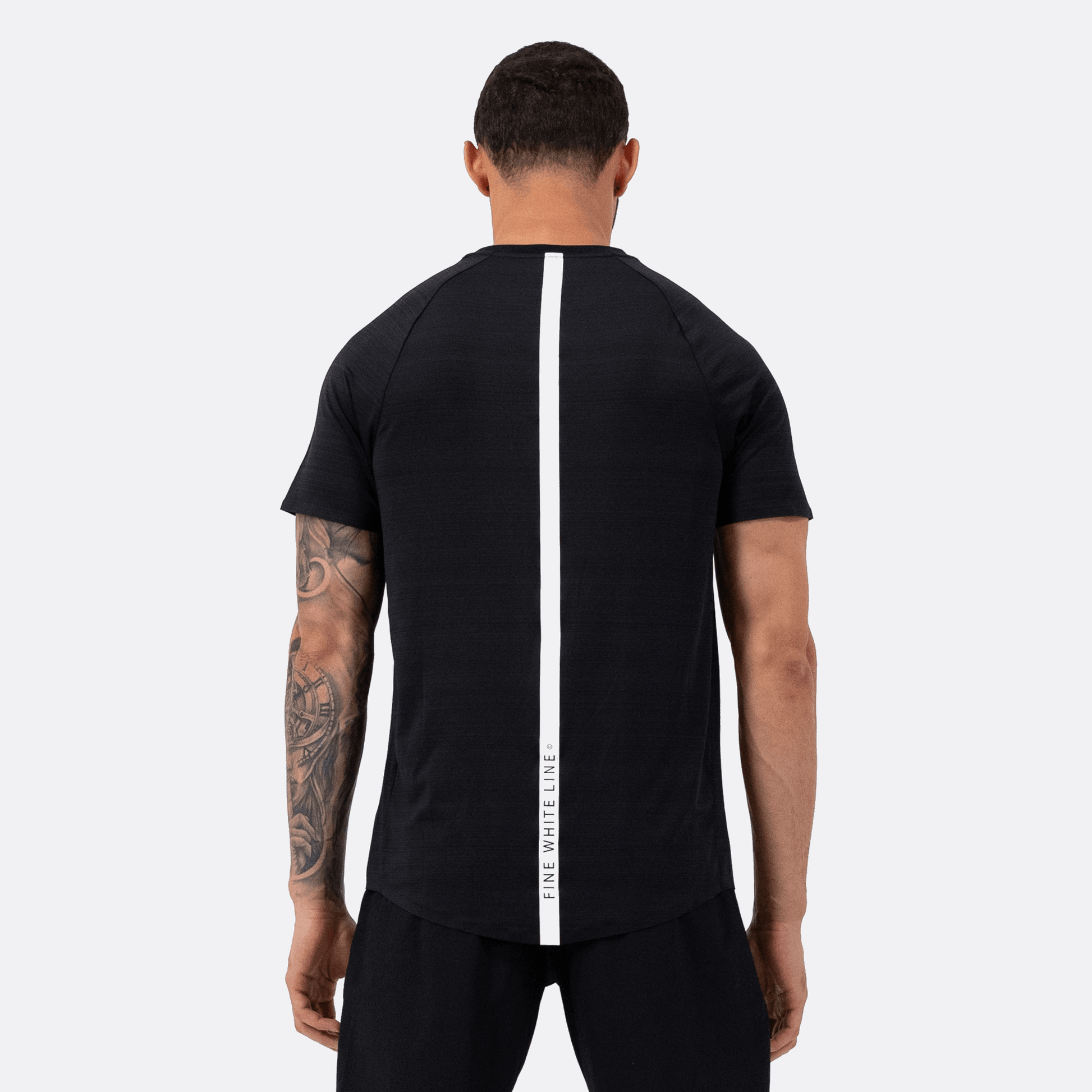 Mens Cosmos Black T-Shirt - Bascora