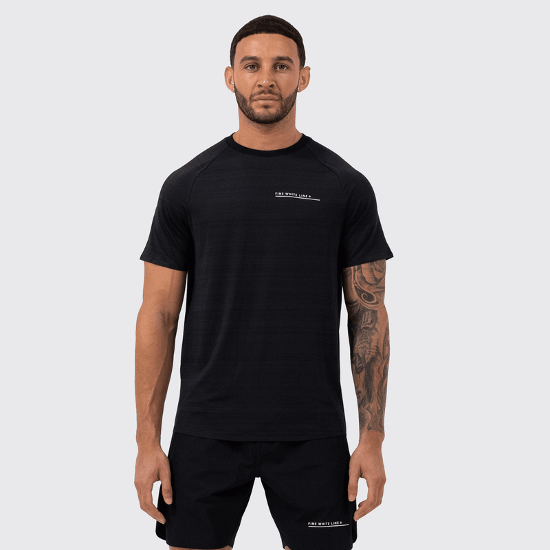 Mens Cosmos Black T-Shirt - Bascora