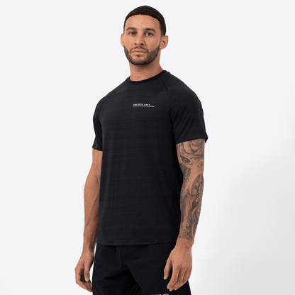 Mens Cosmos Black T-Shirt - Bascora