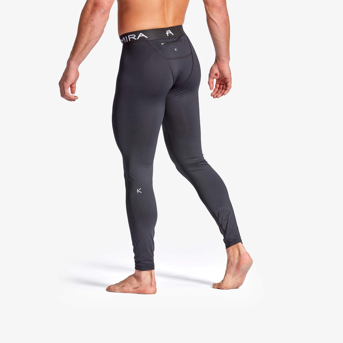 Men's Infrared Performance Leggings with Zip - KYMIRA Core 3.0 - Bascora