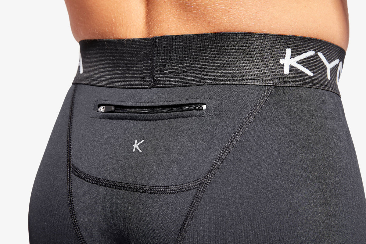 Men's Infrared Performance Leggings with Zip - KYMIRA Core 3.0 - Bascora