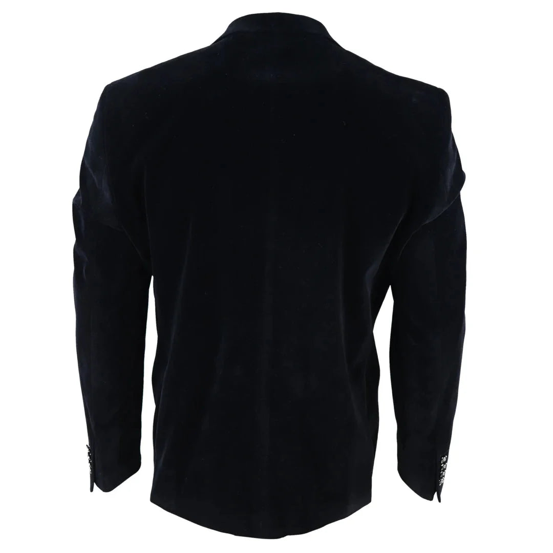 Men's Soft Velvet 1 Button Dinner Jacket Tuxedo Blazer by TruClothing