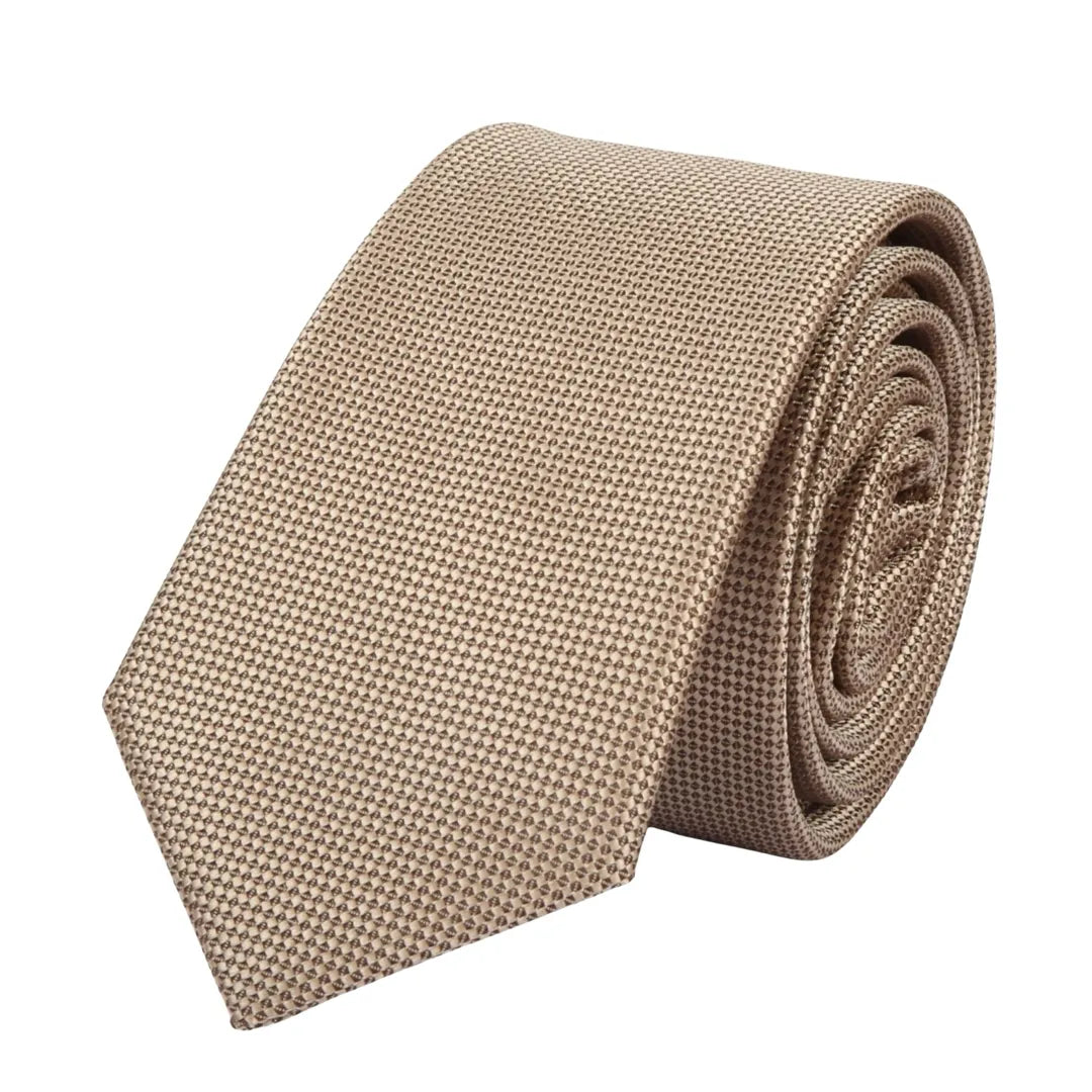 Men's Formal Solid Necktie & Pocket Square Set by TruClothing