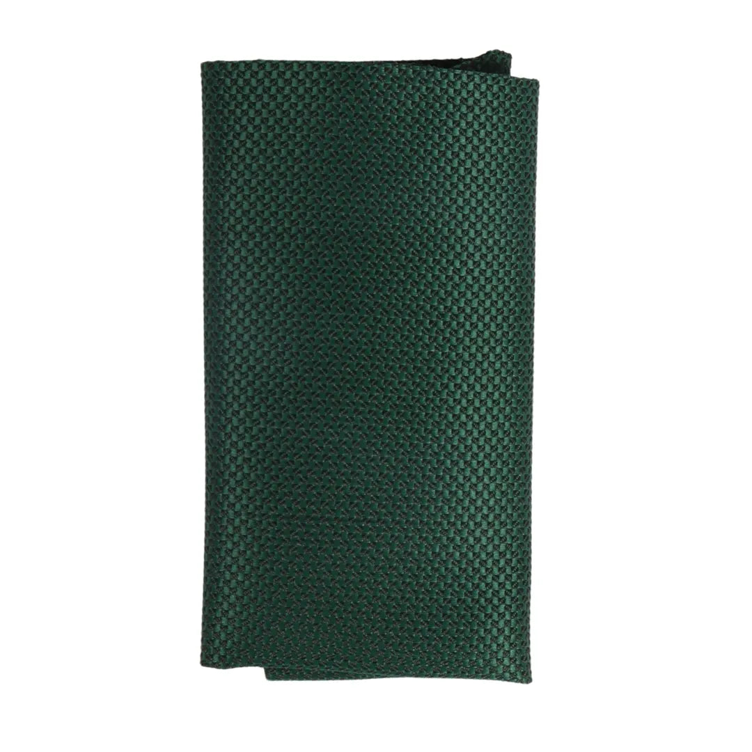 Men's Formal Solid Necktie & Pocket Square Set by TruClothing