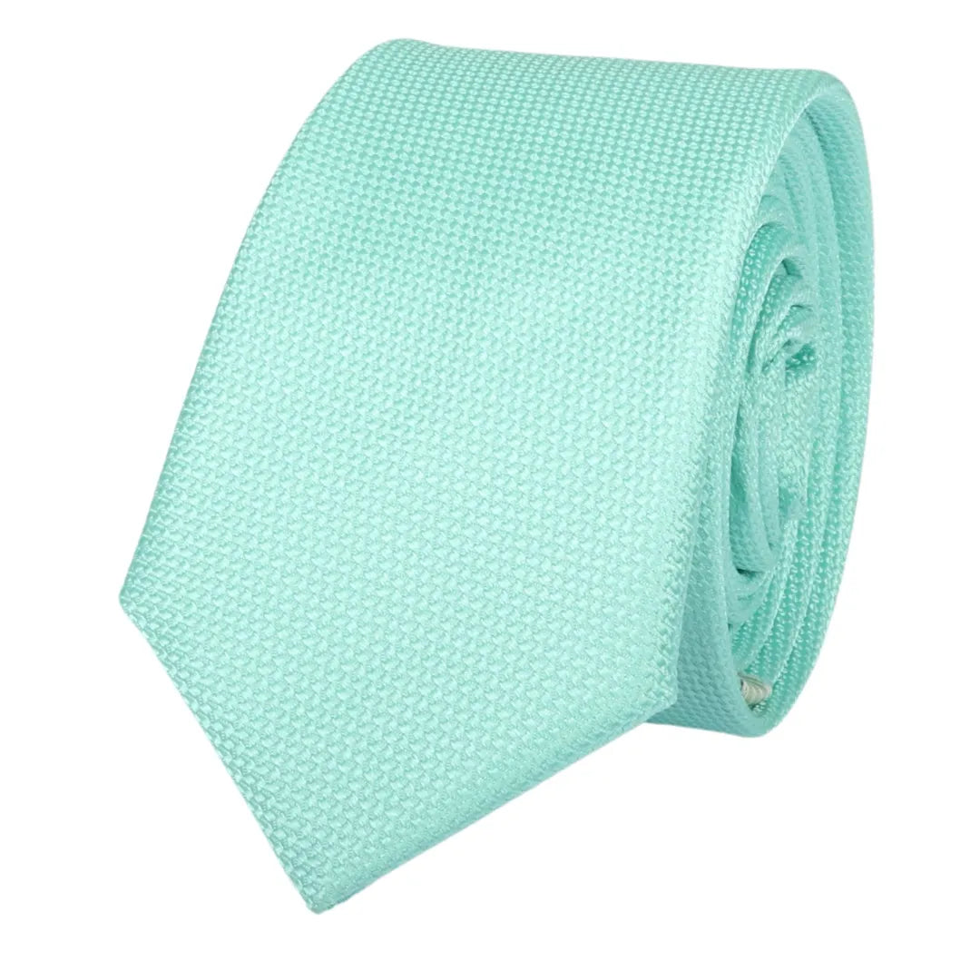 Men's Formal Solid Necktie & Pocket Square Set by TruClothing