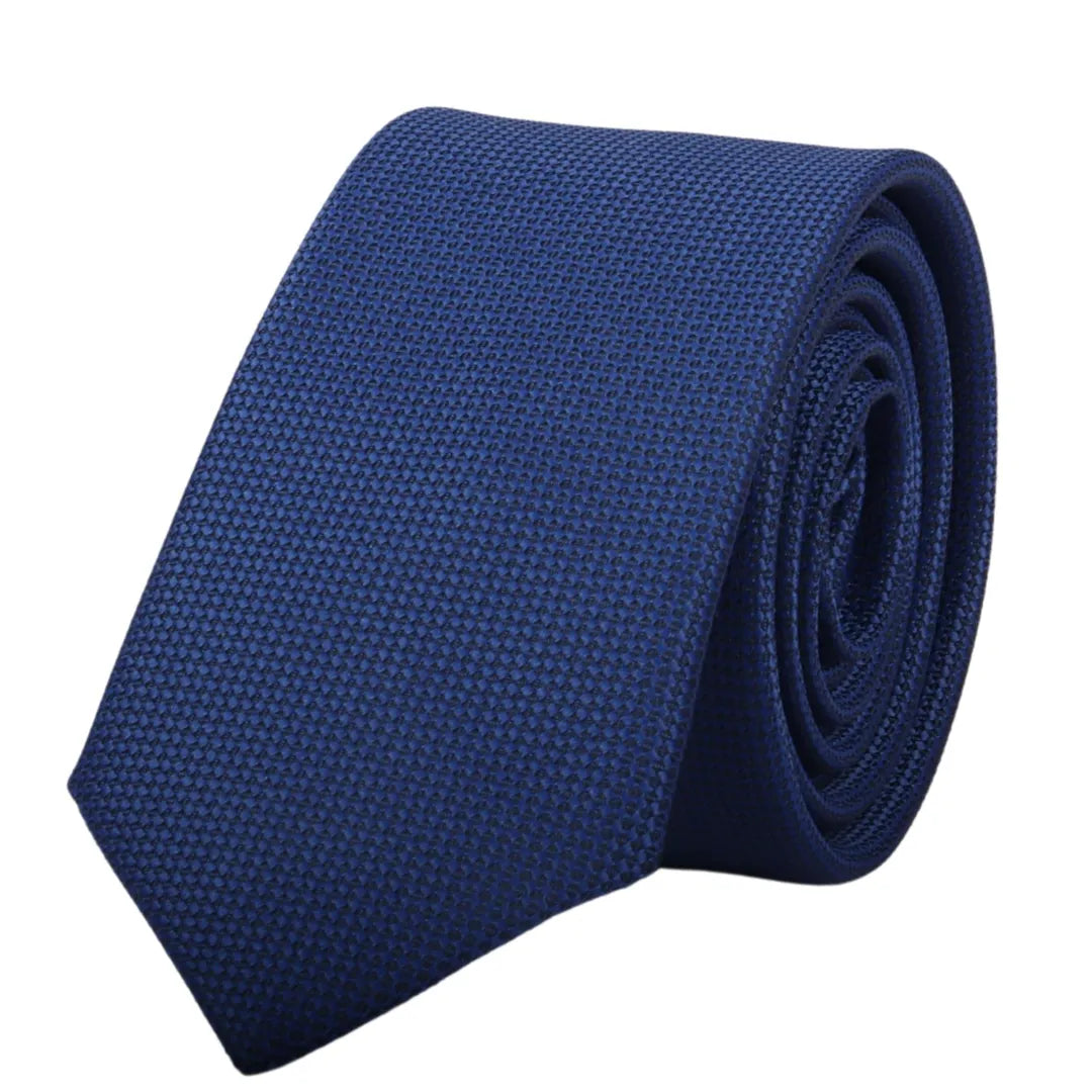 Men's Formal Solid Necktie & Pocket Square Set by TruClothing