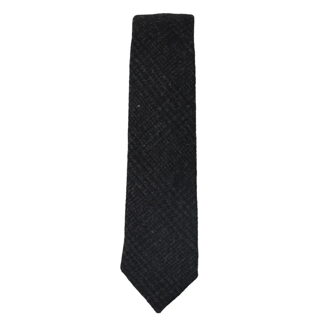 Men's Tweed Herringbone Tie & Pocket Square Set by TruClothing