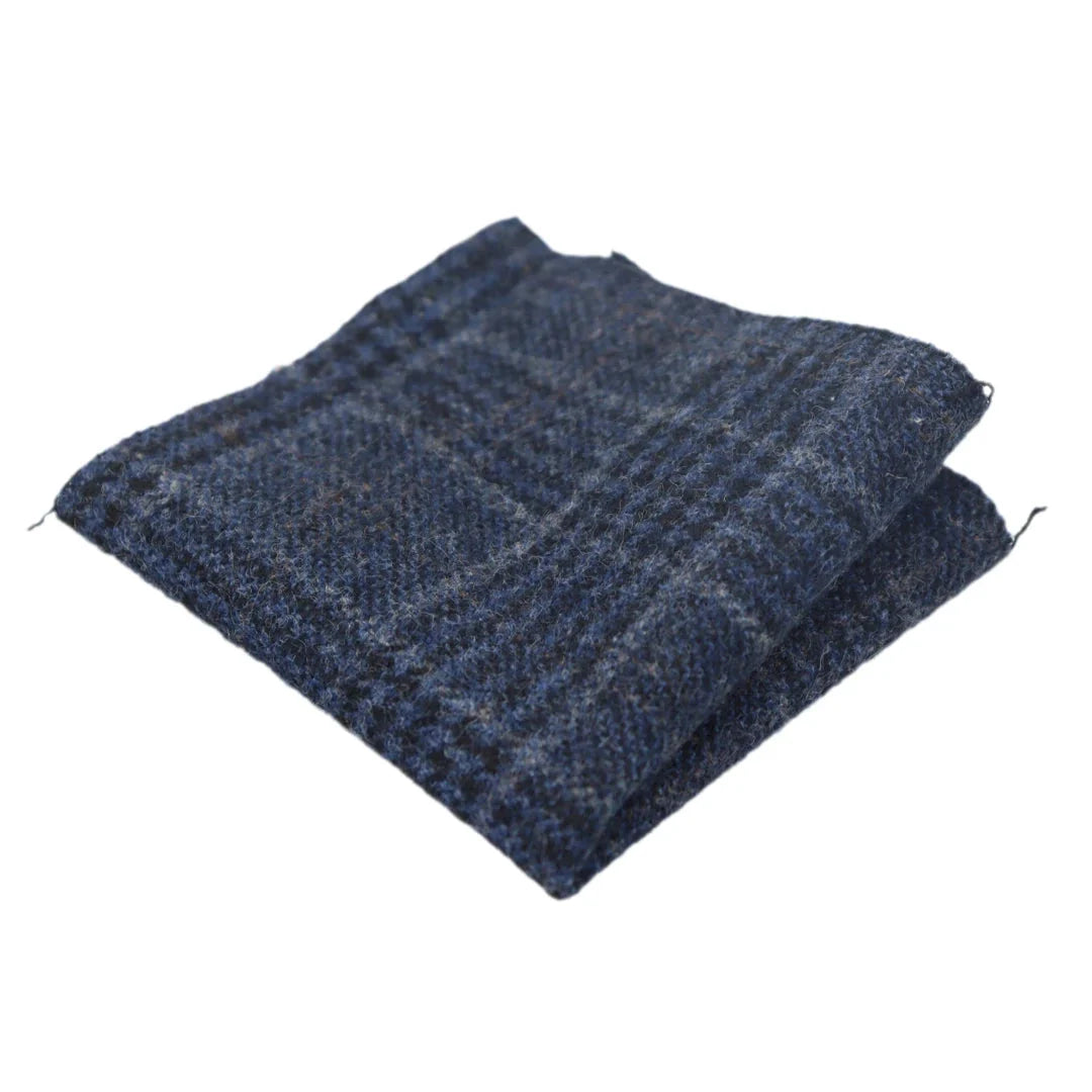 Men's Tweed Herringbone Tie & Pocket Square Set by TruClothing