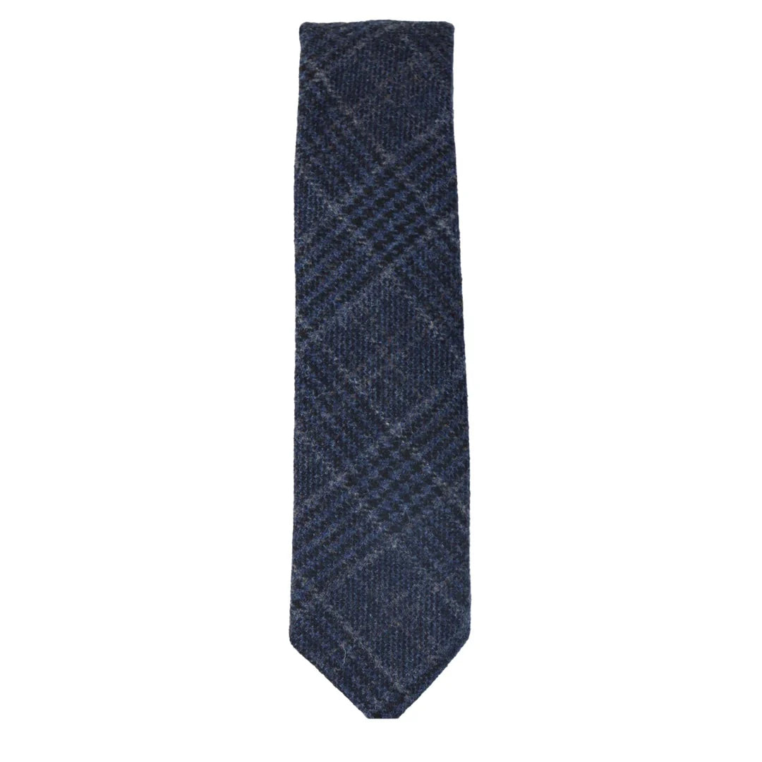 Men's Tweed Herringbone Tie & Pocket Square Set by TruClothing