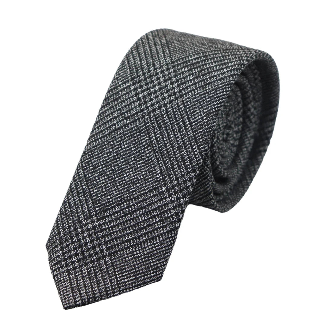 Men's Tweed Herringbone Tie & Pocket Square Set by TruClothing