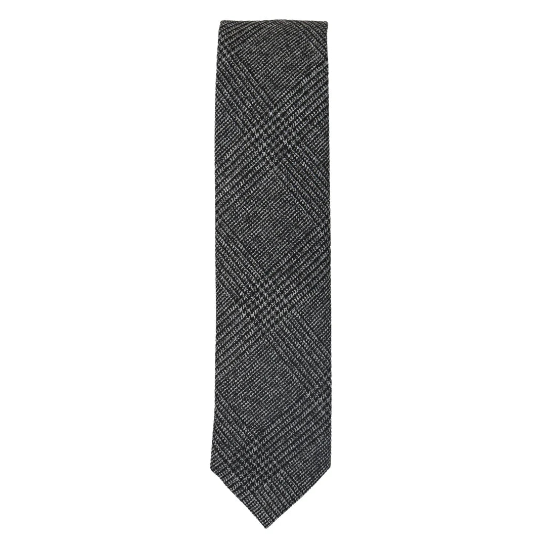 Men's Tweed Herringbone Tie & Pocket Square Set by TruClothing