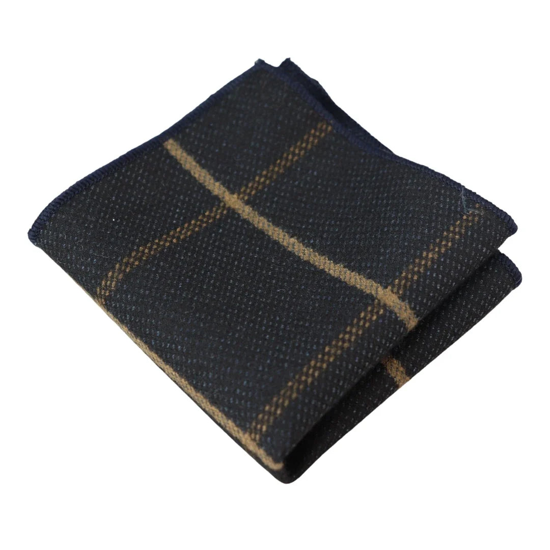 Men's Tweed Herringbone Tie & Pocket Square Set by TruClothing