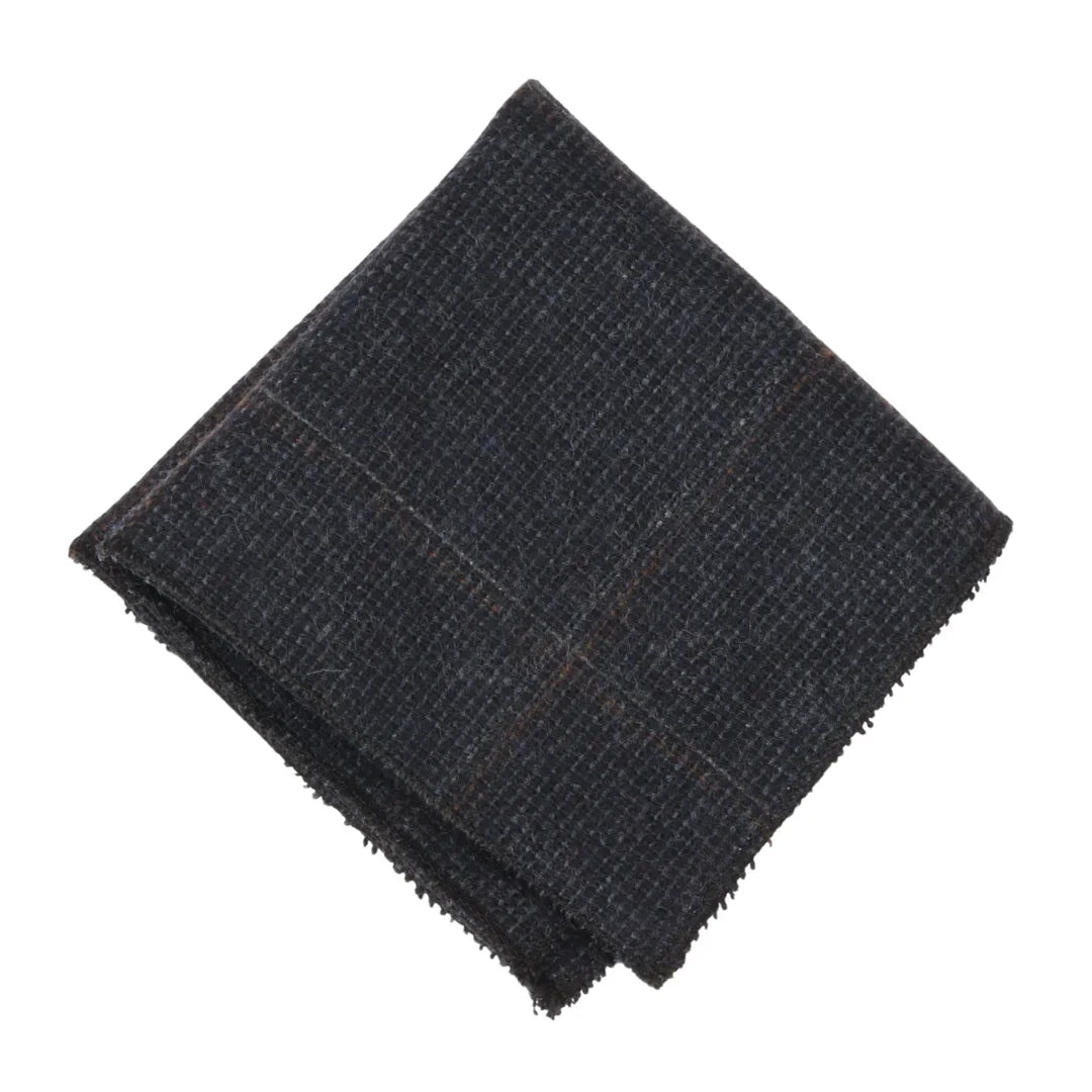 Men's Wool Blend Herringbone Plaid Tweed Tie by TruClothing