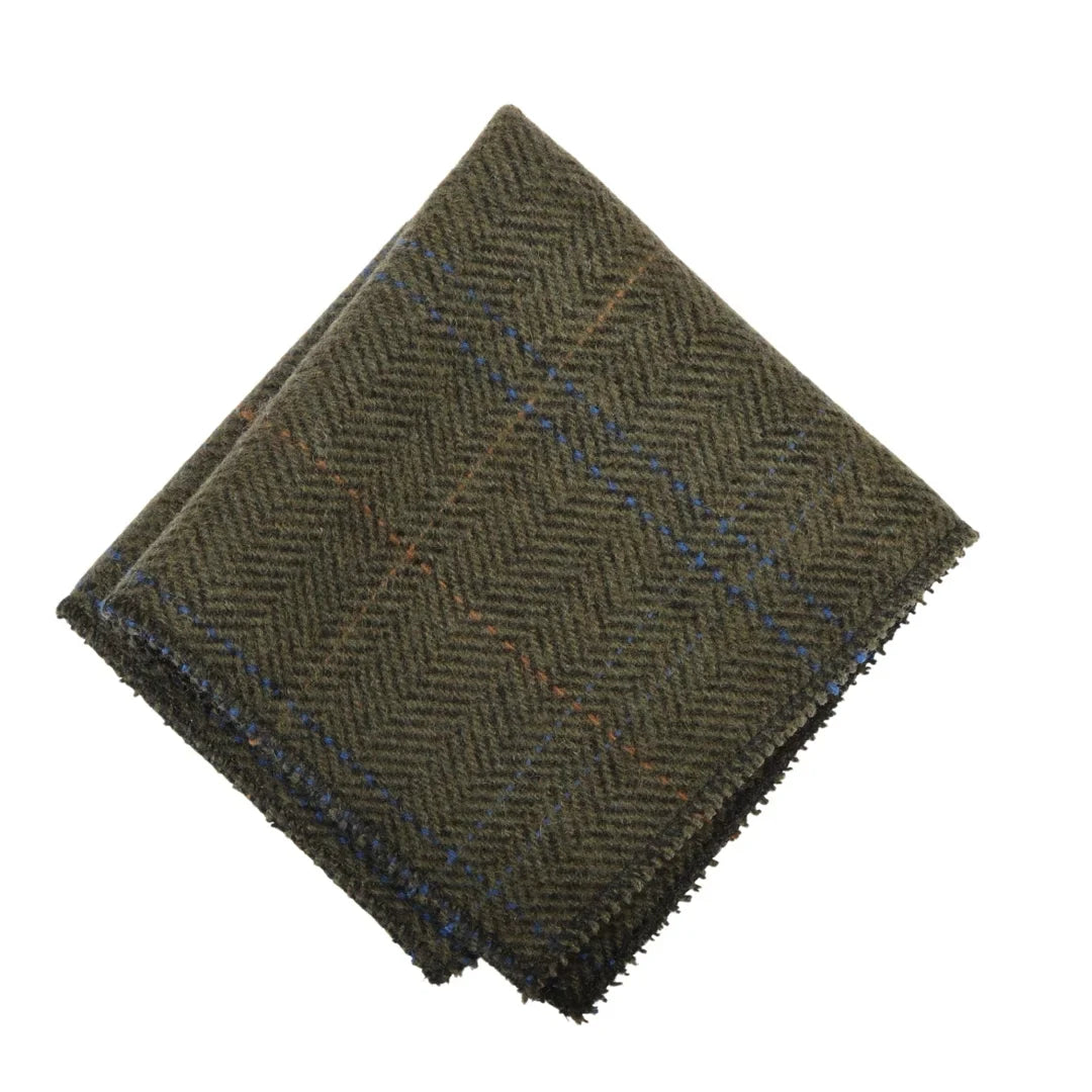 Men's Wool Blend Herringbone Plaid Tweed Tie by TruClothing