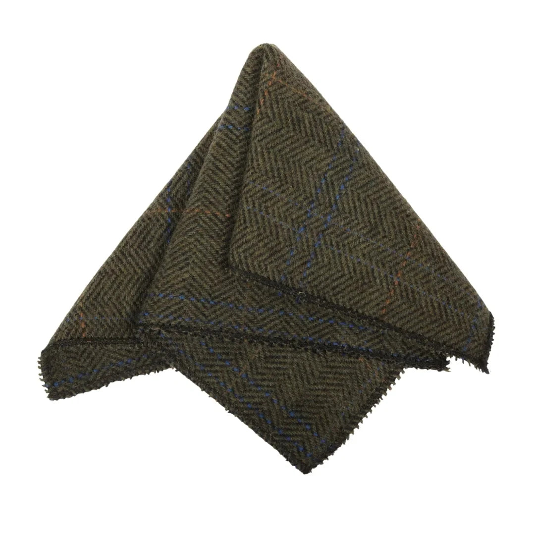 Men's Wool Blend Herringbone Plaid Tweed Tie by TruClothing