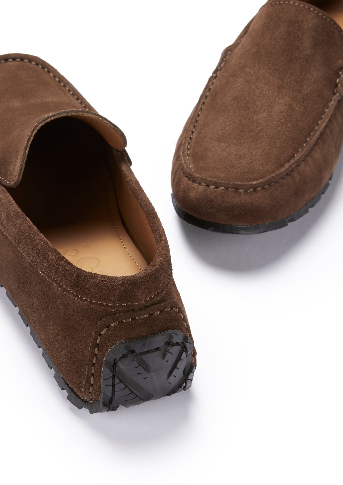 Hugs & Co. Men's Brown Suede TS1 Driving Loafers