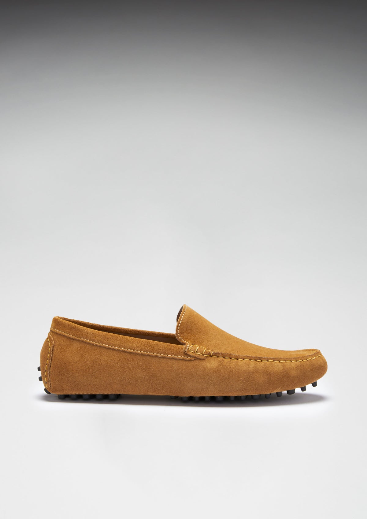 Hugs & Co. Men's Tobacco Suede Driving Loafers