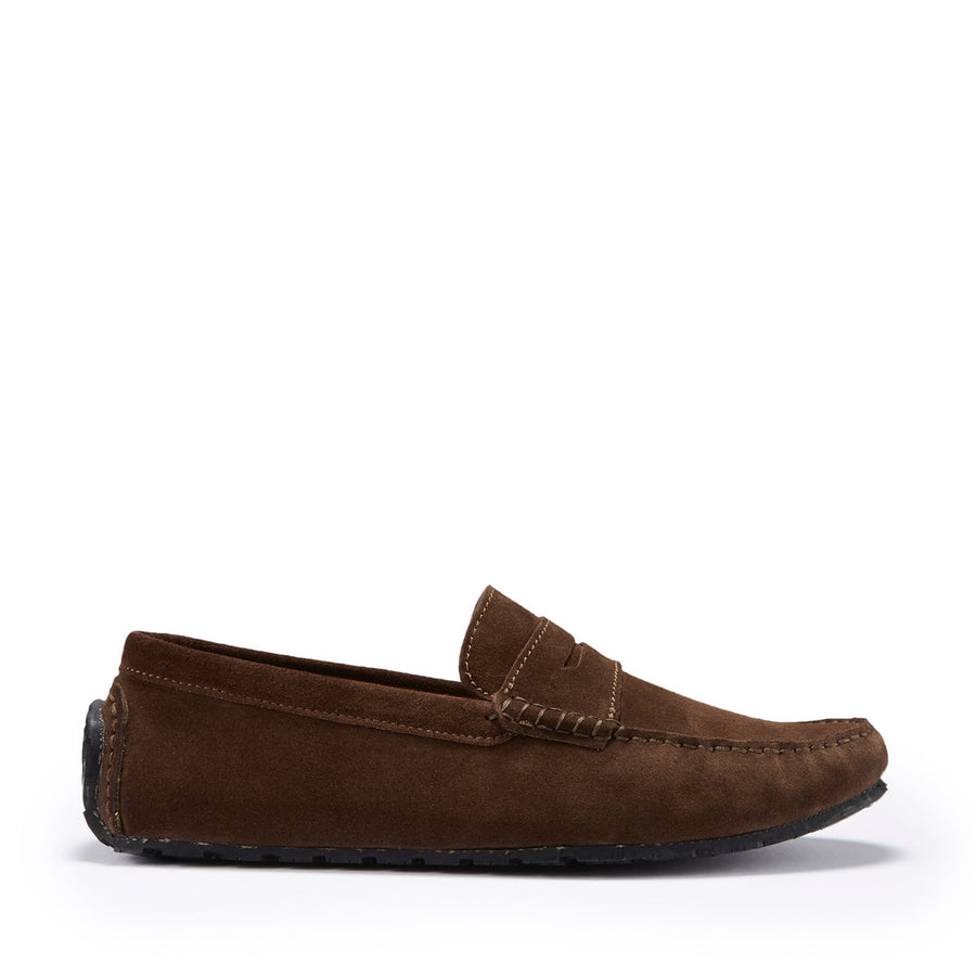 Hugs & Co. TS1 Brown Penny Driving Loafers for Men