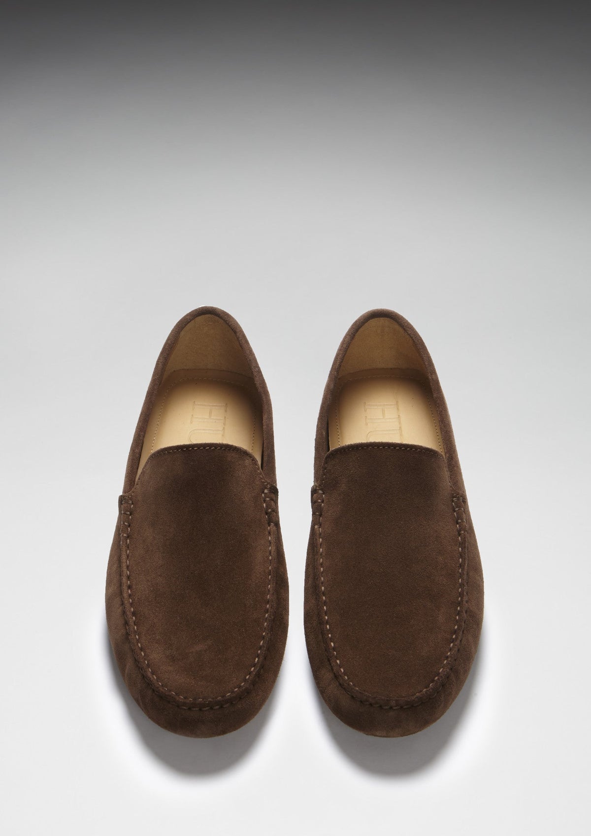 Hugs & Co. Brown Suede Driving Loafers