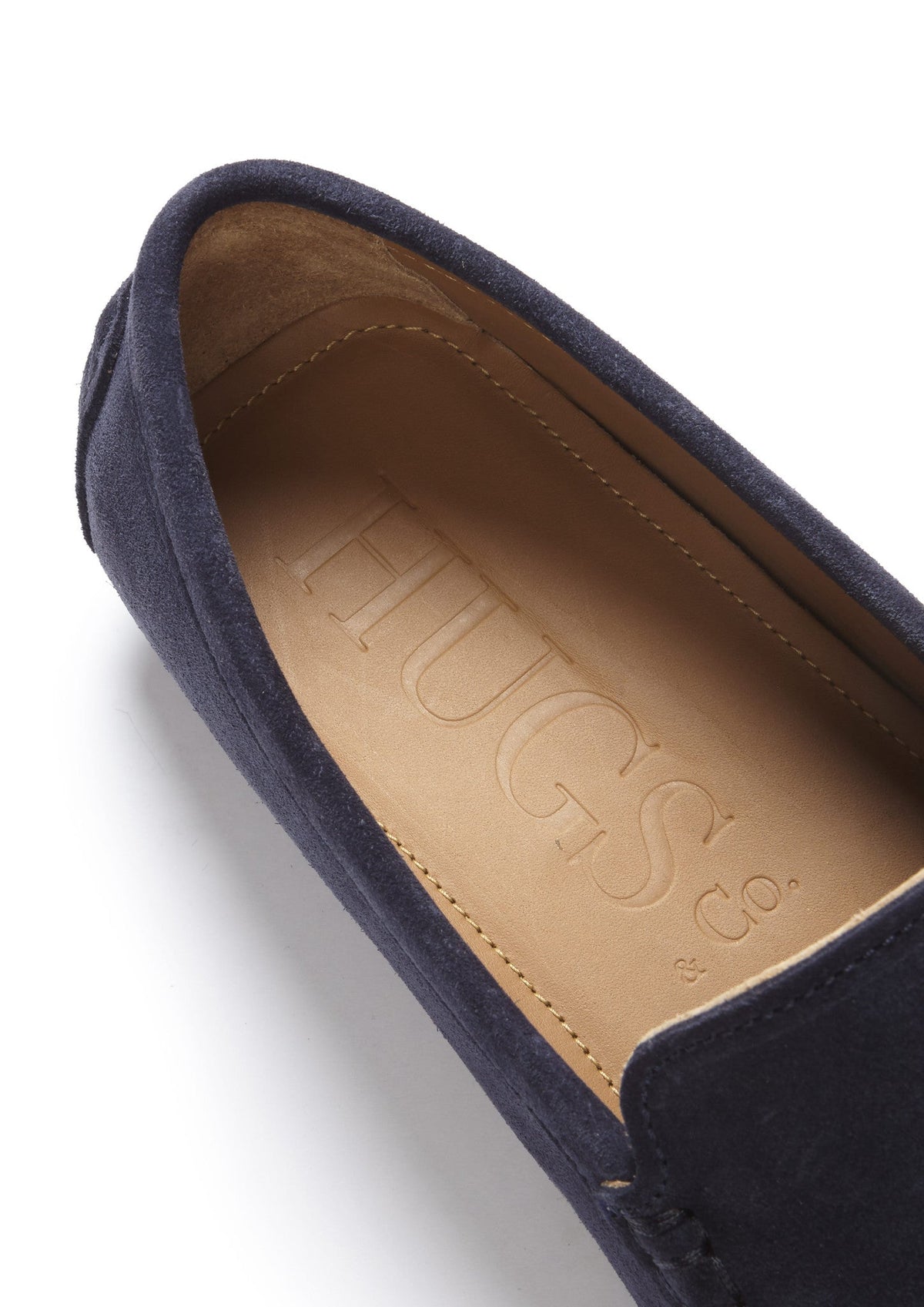 Hugs & Co. Navy Blue Suede Driving Loafers