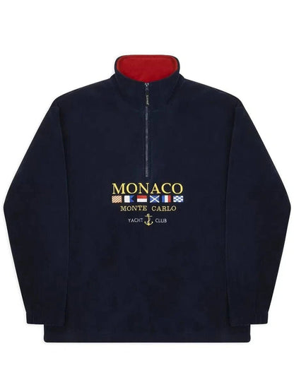 Monaco Vintage Fleece – Navy - Bascora