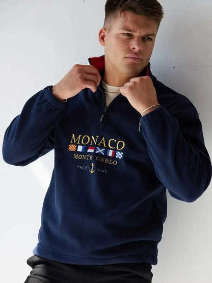 Monaco Vintage Fleece – Navy - Bascora