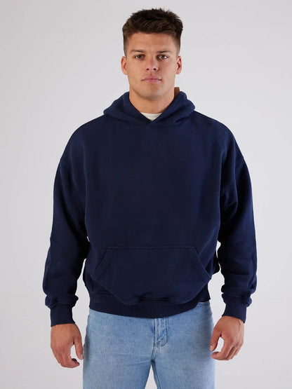 Navy Positano Heavyweight Hoodie - Bascora