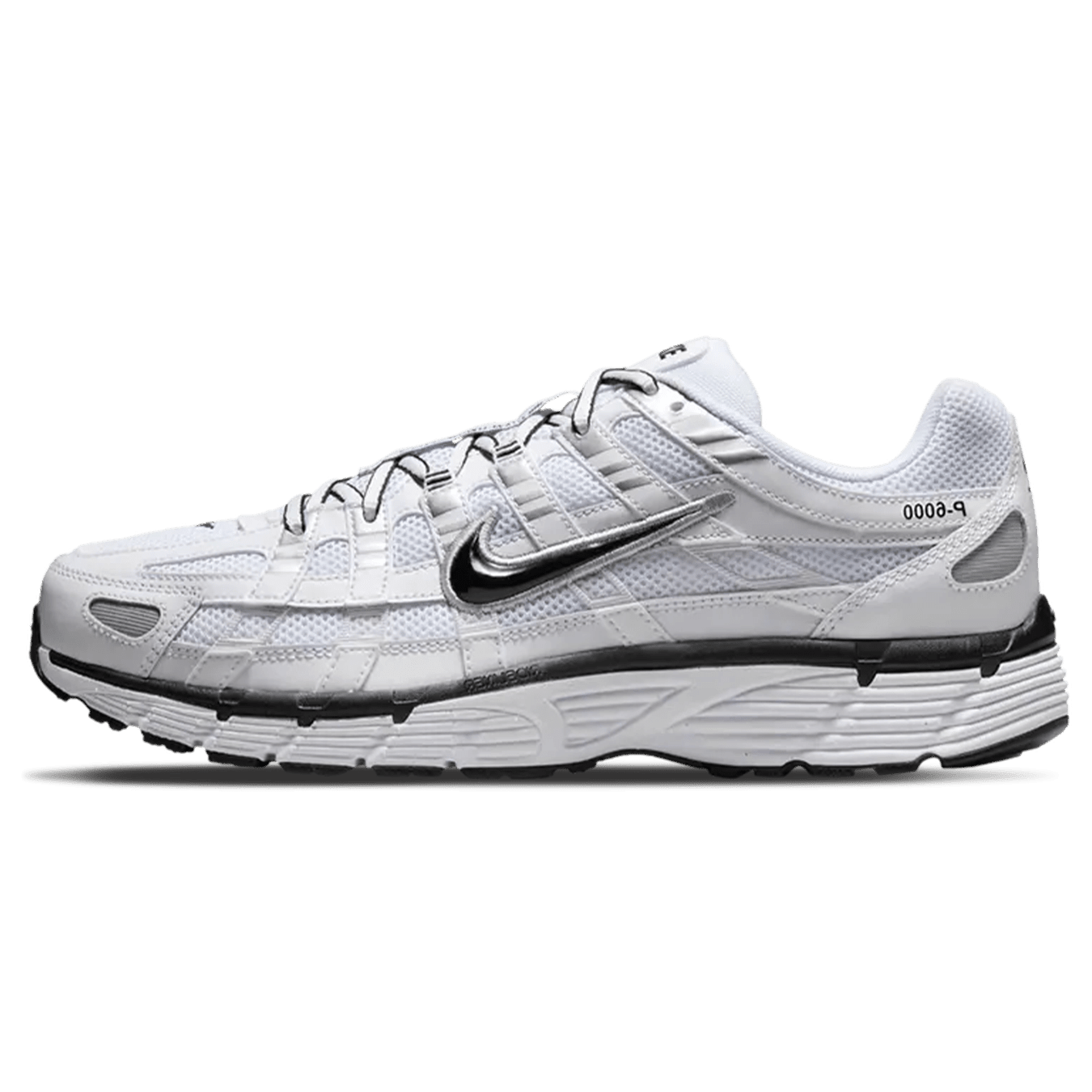Nike P-6000 'White Metallic Silver Black' - Bascora