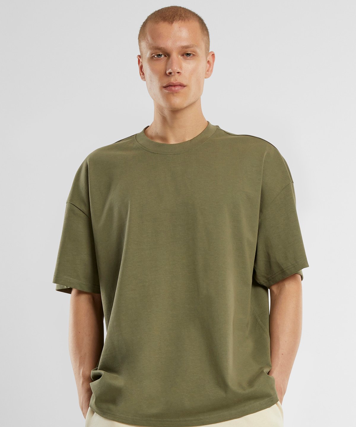 Camiseta extragrande orgánica de gran gramaje para hombre
