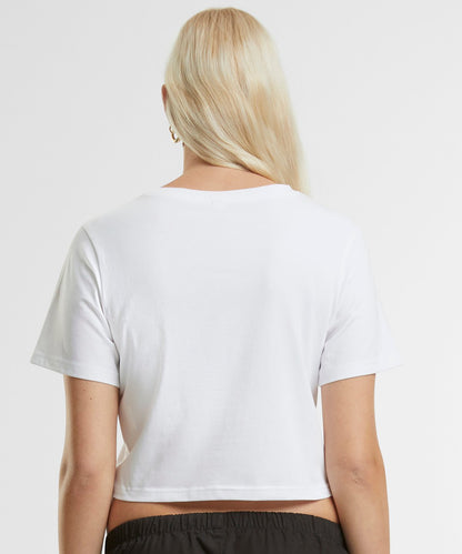 Camiseta corta elástica de algodón orgánico: Mujer
