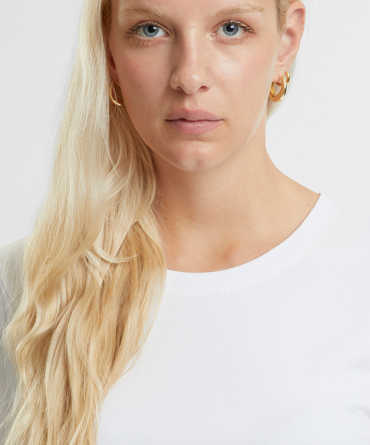 Camiseta corta elástica de algodón orgánico: Mujer