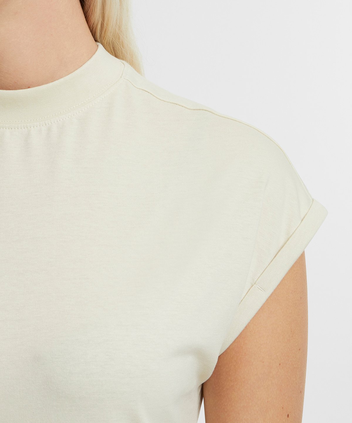 Vestido camiseta de manga caída orgánico — Mujer