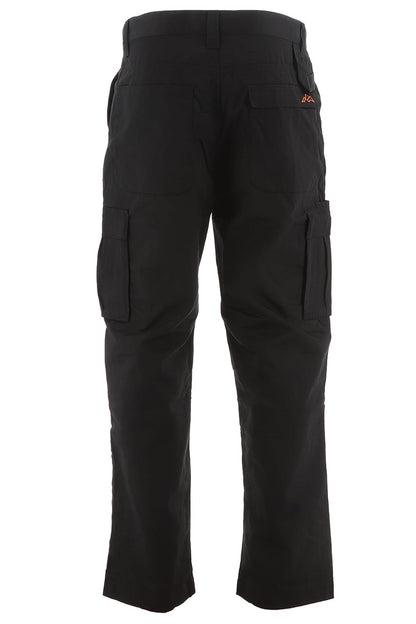 North Peak Workwear Vector Black Cargo Trousers - Bascora