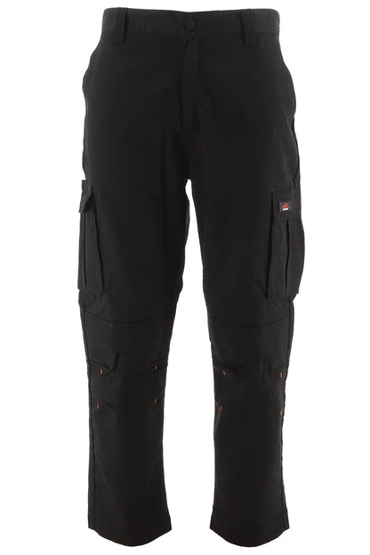 North Peak Workwear Vector Black Cargo Trousers - Bascora