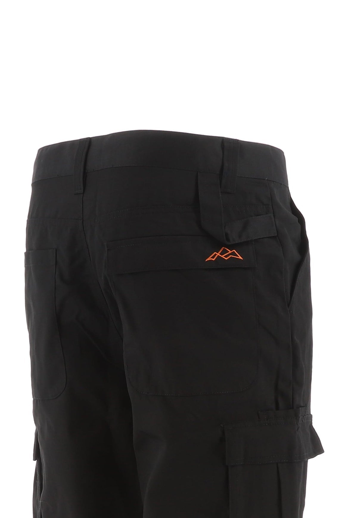North Peak Workwear Vector Black Cargo Trousers - Bascora