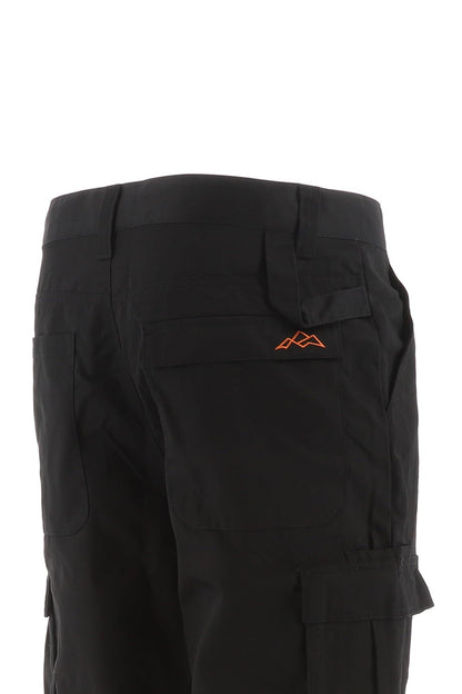 North Peak Workwear Vector Black Cargo Trousers - Bascora