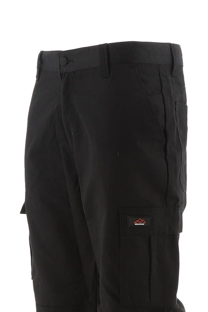 North Peak Workwear Vector Black Cargo Trousers - Bascora