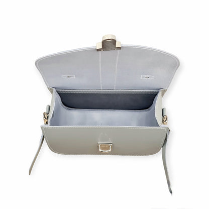 Olympia Handmade Leather Bag - Ghost Grey - Bascora