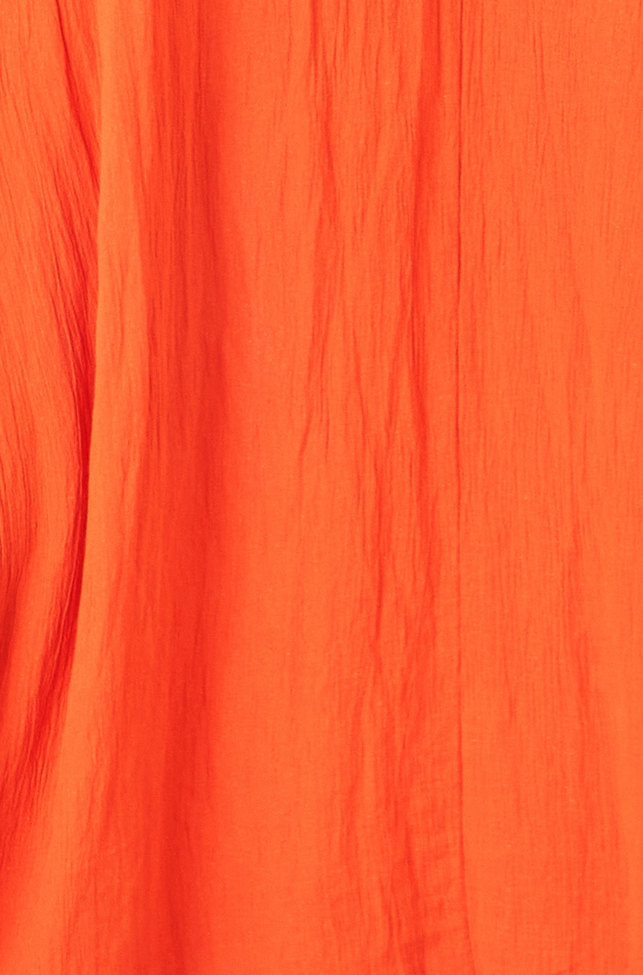Orange Viscose Maxi Beach Dress - Bascora