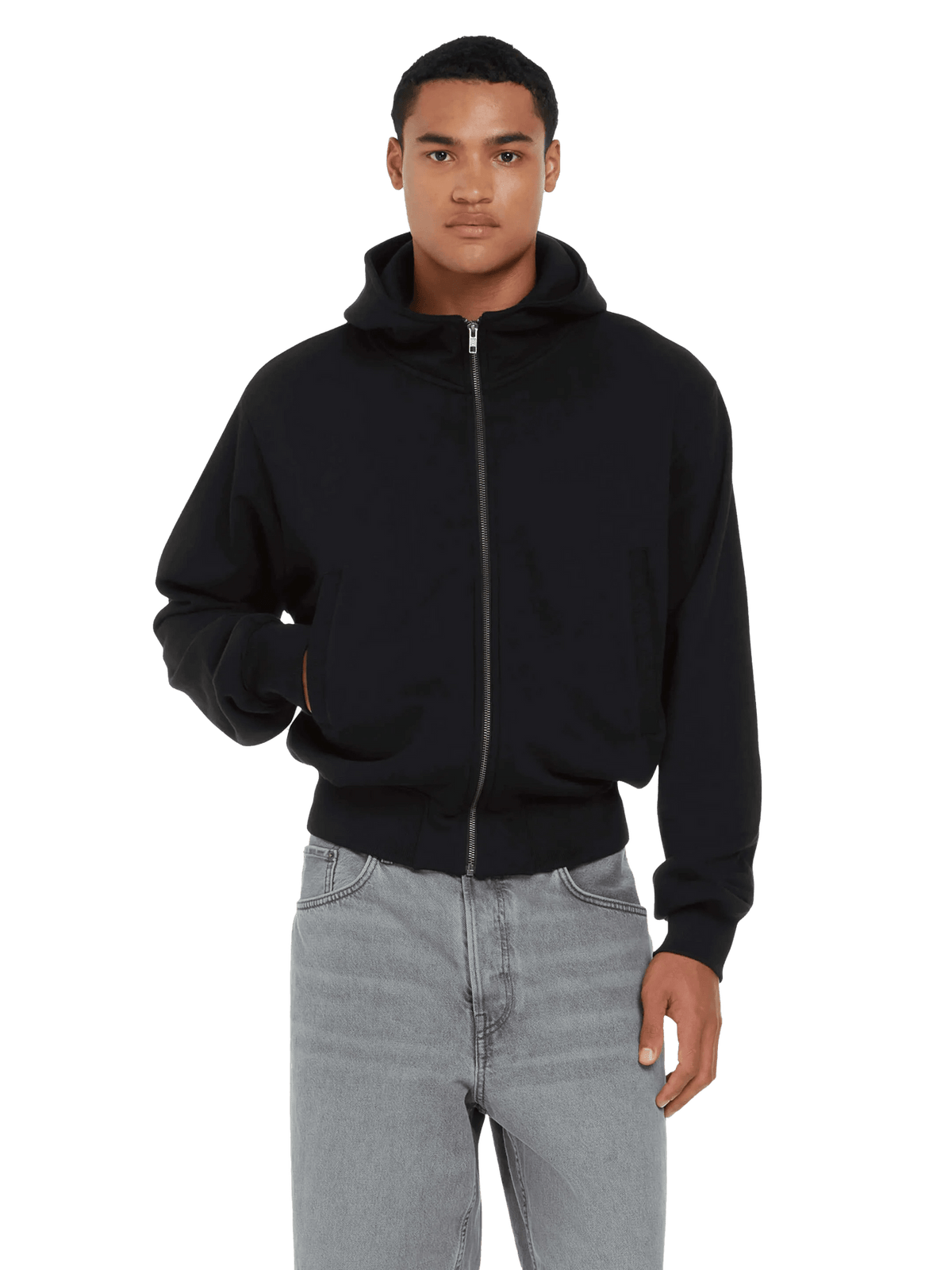 Organic Bomber Jacket Hoodie – Unisex - Bascora