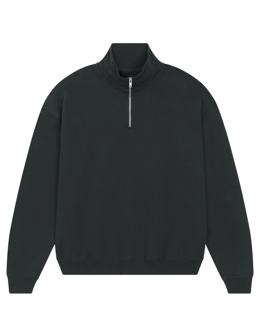 Organic Boxy Quarter Zip Sweatshirt | Bascora