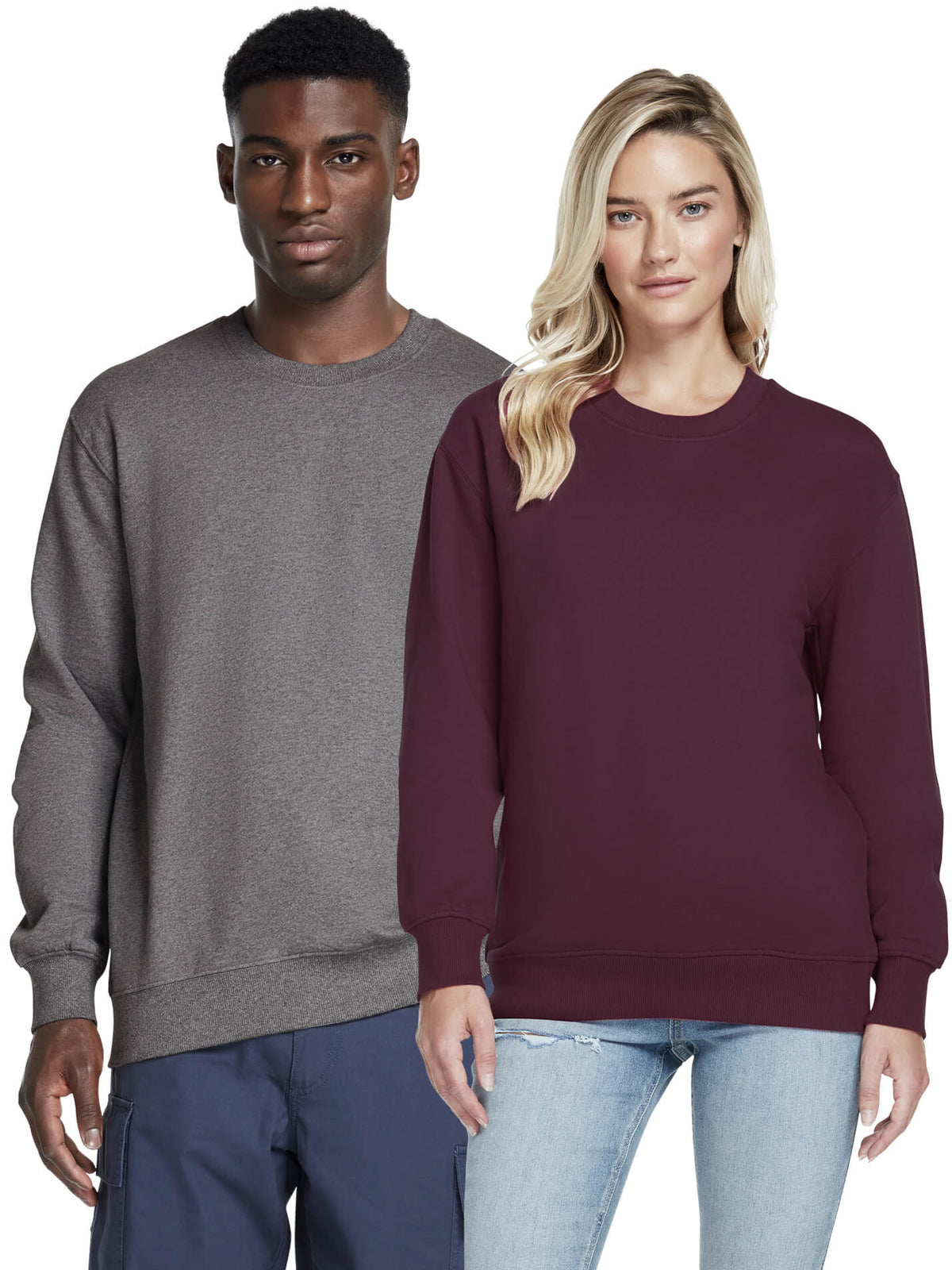 Organic Cotton Faded Sweatshirt - Bascora
